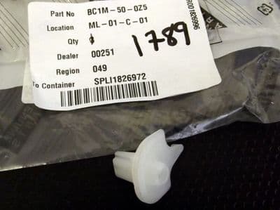 Grommet, rear bumper corner slide mount, Mazda MX-5 mk2, BC1M500Z5