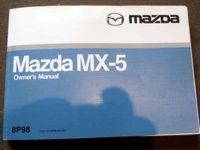 Handbook, Mazda MX-5 mk2.5, 2001, 8P98, Nov-2001, USED