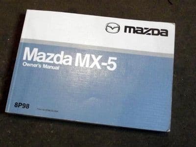 Handbook, Mazda MX-5 mk2.5, 2001, 8P98, USED