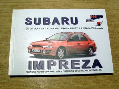 Handbook, Subaru Impreza, 1993-98