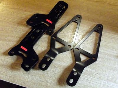 Hardtop fixing brackets, front & side, MX-5 mk1, black, JASS Performance
