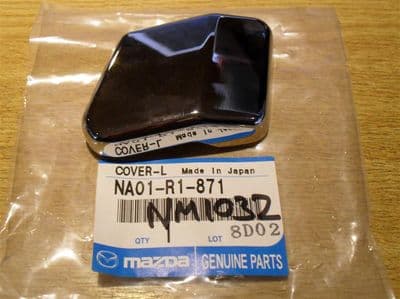 Hardtop rear deck lock chrome cover, l/h, Mazda MX-5, NA01R1871