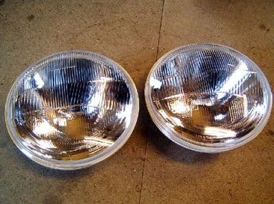 Headlamp units (pair), 7'' halogen, LHD, Mazda MX-5 mk1