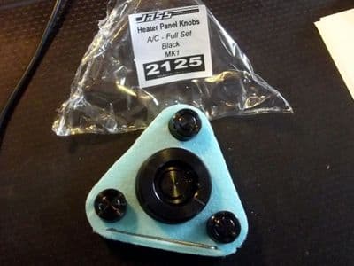 Heater control panel & fan knobs, black, Mazda MX-5 mk1, with a/c, JASS Performance
