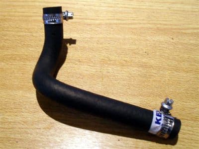Hose, by-pass, from thermostat, B61P15261A, with clips, Mazda MX-5 mk1 & mk2