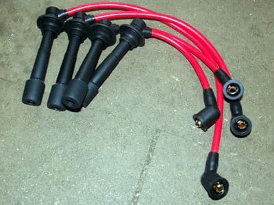 HT leads, 8mm, red, uprated, Mazda MX-5 1989-2000