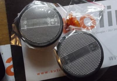 Indicator clear side repeater set, pair of repeaters, Mazda MX-5 mk1, mk2 & mk3