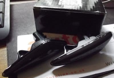 Indicator sequential black side repeater set, pair of repeaters, Mazda MX-5 mk4