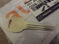 Key blank, Eunos Roadster, genuine Mazda valet key, C00976202