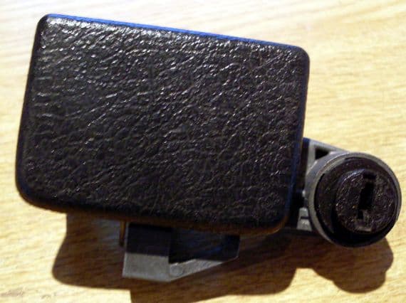 Lock, glovebox lid, Mazda MX-5 mk1, black, USED