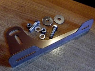 Number plate bracket, offset, s/s, Mazda MX-5 mk1, mk2, mk2.5, JASS Performance