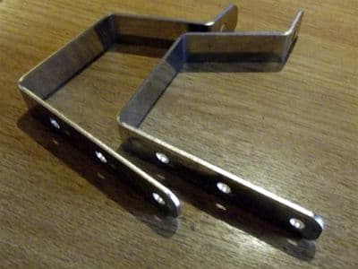 Number plate mounting brackets, upper, s/s, Mazda MX-5 mk1, JASS Performance
