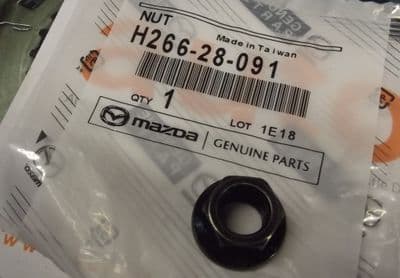 Nut, genuine Mazda MX-5 mk3 rear subframe. H26628091