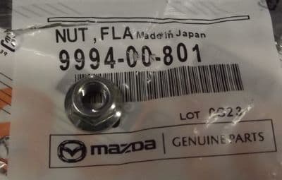 Nut, M8, PAS adjuster, pedal box etc, MX-5, 999400800 / 999400801, NEW