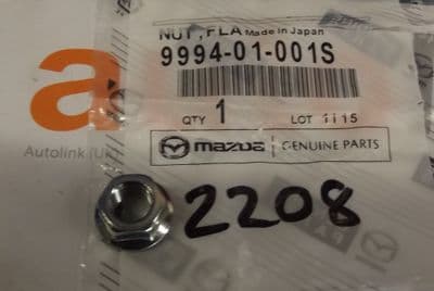 Nut, Mazda MX-5 1.6 mk1 alternator mounting pivot, mk2 ARB droplink nut, mk3 suspension, 999401001
