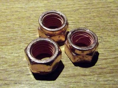Nuts, exhaust manifold to downpipe joint, Mazda MX-5, set of 3