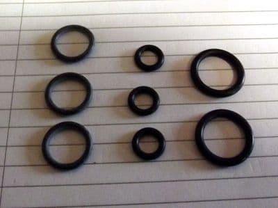 O-Ring set, a/c, Mazda MX-5 mk2, 8 x air con o-rings