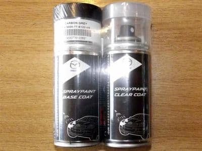 Paint spray kit, genuine Mazda, 28B, Carbon Grey