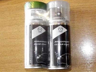 Paint spray kit, genuine Mazda, 36A, Spirit Green