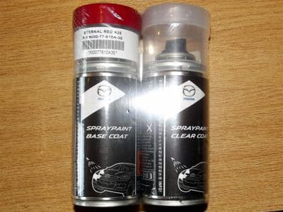 Paint spray kit, genuine Mazda, A3E, Eternal Red