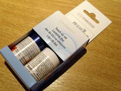 Paint touch up kit, genuine Mazda, 25B Pacific Blue mica