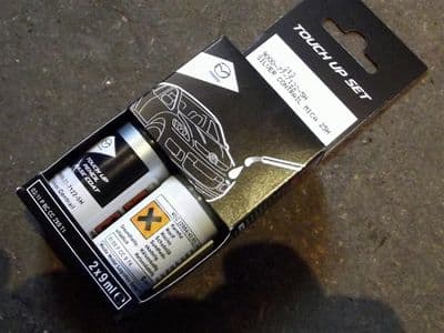 Paint touch up kit, genuine Mazda, 25H Silver Contrail Mica