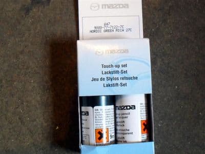 Paint touch up kit, genuine Mazda, 27C Nordic Green mica