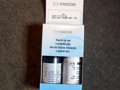 Paint touch up kit, genuine Mazda, 32G Brilliant Carbon Grey
