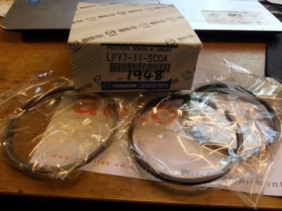Piston Ring set, genuine Mazda MX-5 mk3 2.0, std, 2005 on, LFY711SC0