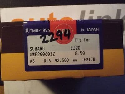 Piston Ring set, Subaru EJ205 EJ207, +0.50 oversize, 1998-2000, 12033AB090