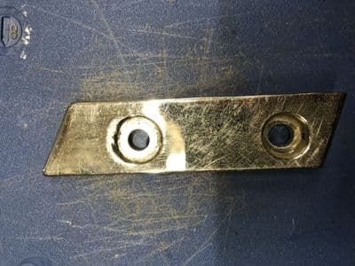 Plate, rear deck, l/h, chrome, MX-5, NA01R1391E, USED