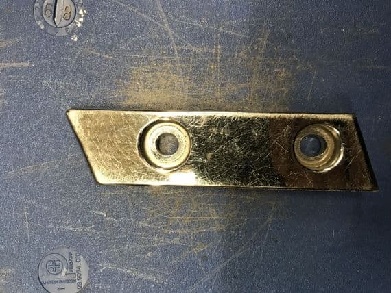 Plate, rear deck, r/h, chrome, MX-5, NA01R1381E, USED