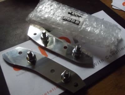 Plates, front bumper to wing, Mazda MX-5, l/h & r/h set, stainless steel