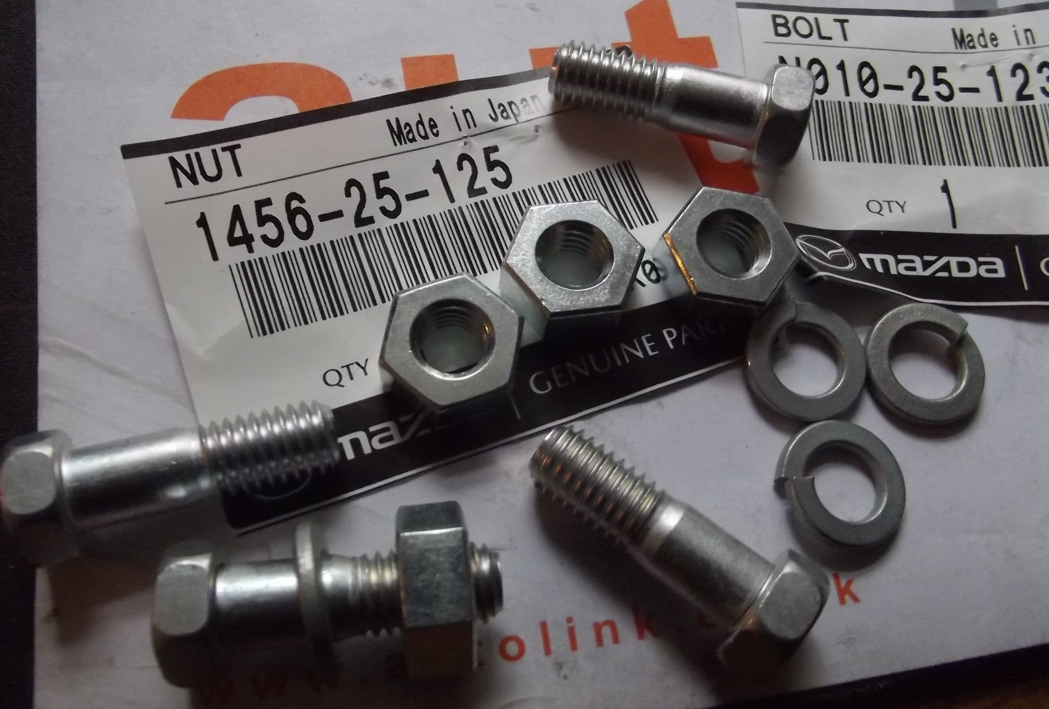 Propshaft mounting bolt set Mazda MX5 1 6 mk1 198993