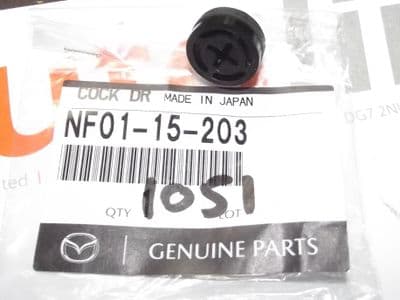 Radiator drain plug, M10, Mazda MX-5 mk1, mk2 & mk3, 1993-2005, NF0115203