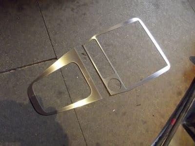 Radio frame tombstone & gearshift surround set, s/s, MX-5 mk2 mk2.5, JASS Performance