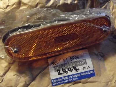 Reflector, front r/h, orange, Mazda MX-5 mk1 & mk2, right hand, N001515P0E