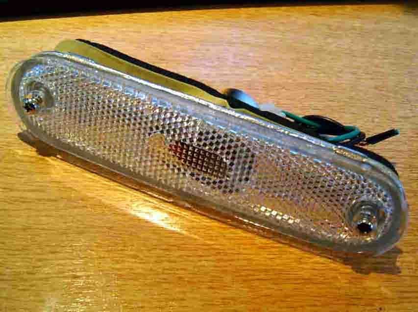 Reflectors bumper side clear illuminated Mazda MX5 mk1 & mk2 set of 4