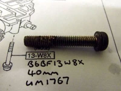 Screw, Idle Speed Control Valve, 40mm, Mazda MX-5 mk1 1.8 ISC, B6BF13W8X, USED