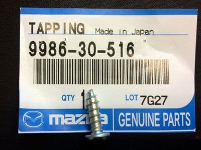 Screw, rear bumper corner slide mount, Mazda MX-5 mk1, 998630516