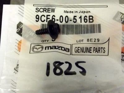 Screw, rear mudflap & wheelarch liner, Mazda MX-5 1998 on, 9CF600516B