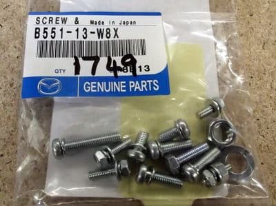 Screw set, Throttle body fitting kit, Mazda MX-5 mk1 1.6 ISC, B55113W8X