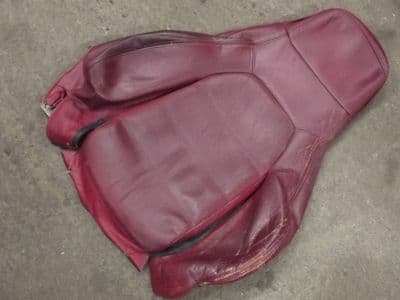 Seat cover, back, l/h, red leather, MX-5 / Eunos Roadster 1.6 mk1 S-Ltd, 1990-93, USED 03