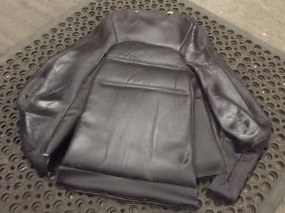 Seat cover, back, r/h, black leather, Mazda MX-5 mk1 or mk2, 1995-2000, right hand, USED 04