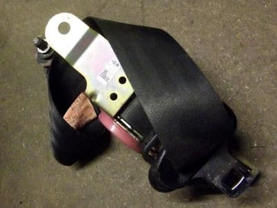 Seatbelt, black, Mazda MX-5 mk1 1.8, 1993-98, l/h or r/h, N02657630B00, USED
