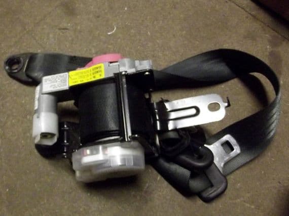Seatbelt, black, Mazda MX-5 mk2.5, with pretensioner, NC8257L30D00, USED
