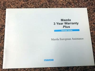 Service book European Assistance, Mazda MX-5 mk1, 1997, MCAG2064A, USED