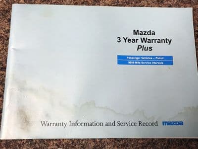 Service book, Mazda MX-5 mk1 1.6, 1996, MCAG2117A, USED