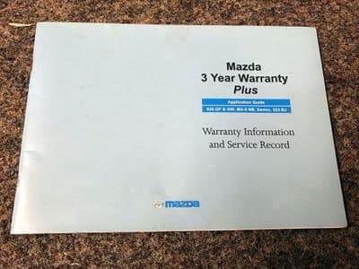 Service book, Mazda MX-5 mk2, 01/1999, MCAG2164D, USED