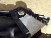 Soft top cover, Mazda MX-5 mk2, black vinyl, half tonneau, USED